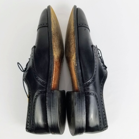 Mens 11AAA Allen Edmonds Sanford Leather Black Oxford Cap Toe Dress Shoes main image 6